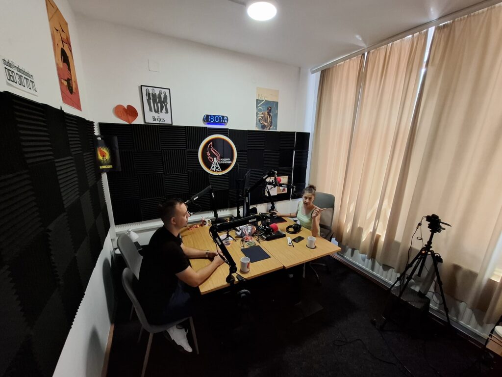 Snimanje u studiju Radija Sloboda