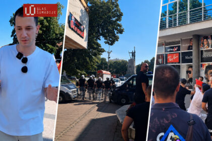 Prekinut Prajd karavan u Kraljevu, letele kamenice
