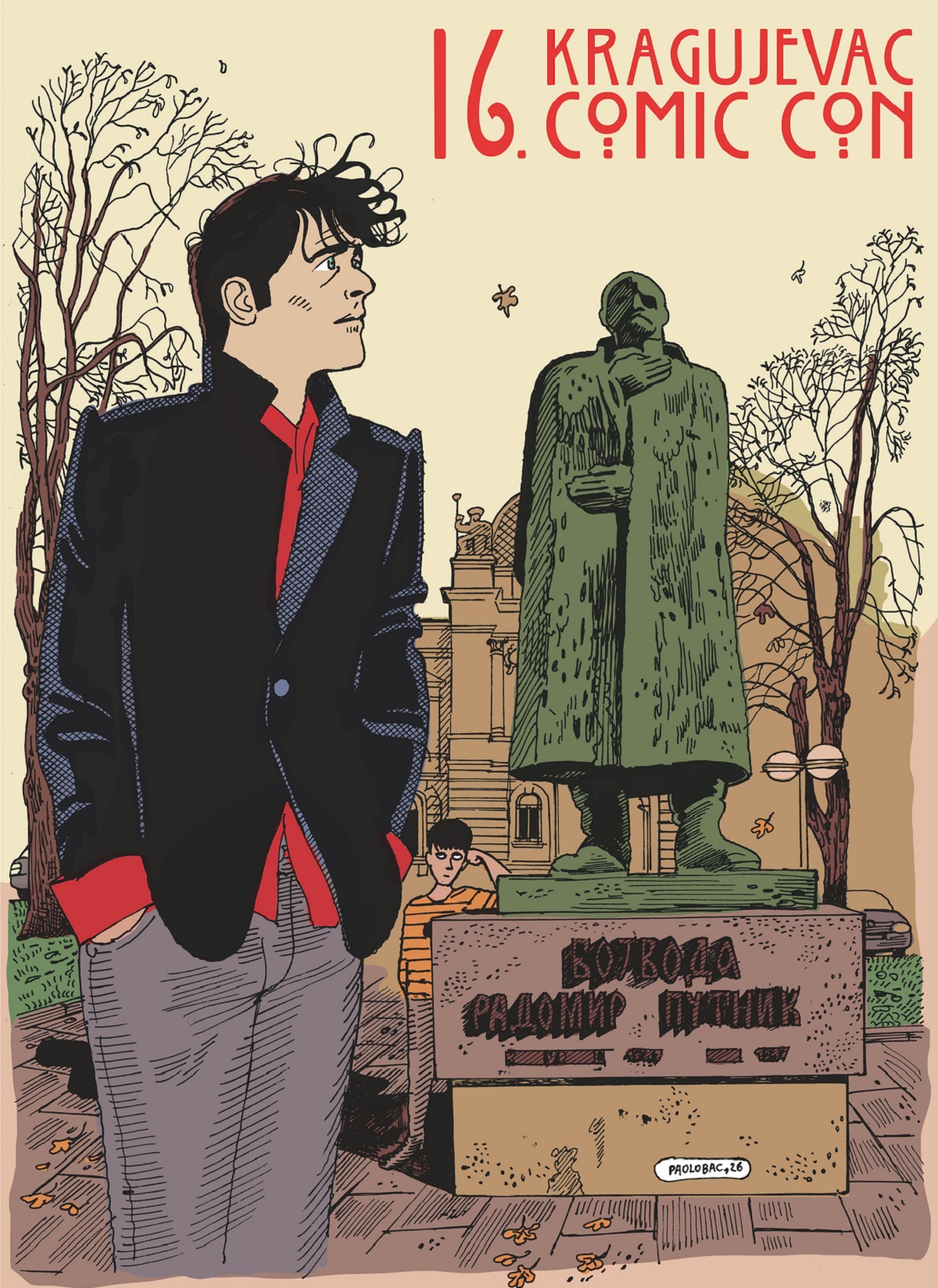 Šesnaesta Međunarodna strip-konferencija „Kragujevac Comic Con“ biće održana od petka, 18. septembra, do nedelje, 20. septembra 2026. godine u Kragujevcu. Posetioce očekuju tri dana programa posvećenih stripu i devetoj umetnosti, a jedan od centralnih događaja ovogodišnjeg Komikona biće obeležavanje 40 godina serijala Dilan Dog. Kragujevac Comic Con: Tri dana stripa i jubilej Dilana Doga