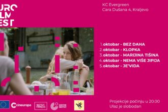Evropski filmski festival ponovo u Kraljevu od 1. do 5. oktobra