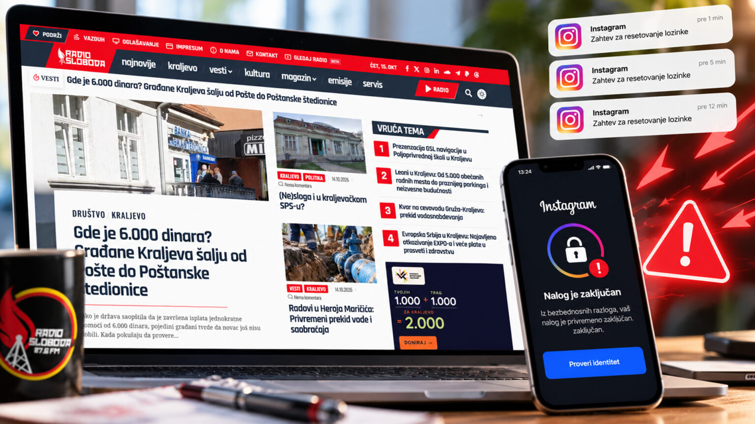 Novi talas botovskih napada na Instagram naloge nezavisnih medija